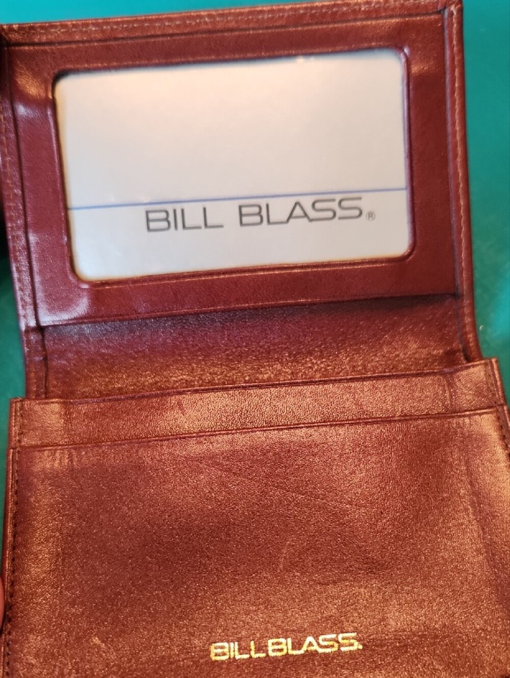 Bill Blass  Leather ID Card Holder/Wallet